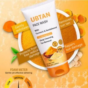 Ayurvedic Ubtan Face Wash (100ml) – Acne & Pimple Control Cleanser for Skin Brightening, Tan Removal & Oil-Free Radiant Glow Pack of 1