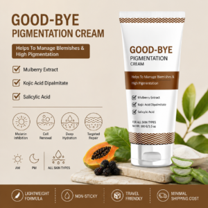 Ayurvedic Hyperpigmentation Cream for Dark Spots & Blemishes Goodbye Pigmentation Cream (100g)